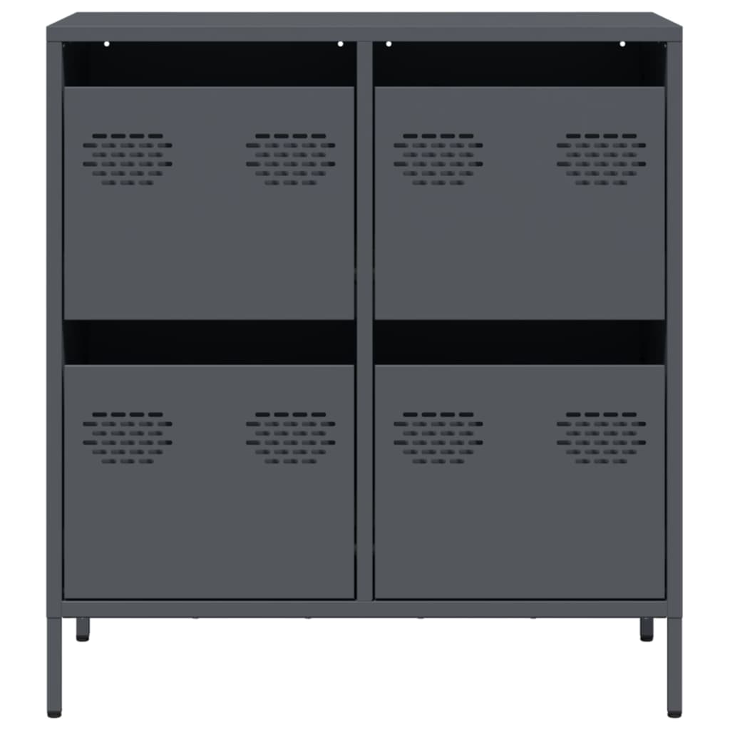 Skjenk antrasitt 68x39x73,5 cm kaldvalset stål