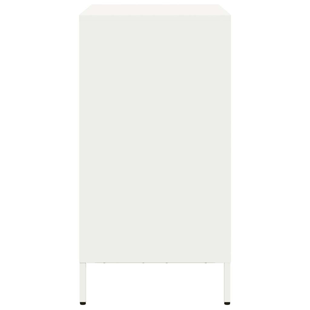 Skjenk hvit 68x39x73,5 cm kaldvalset stål