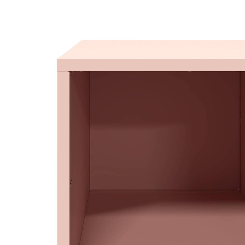 Salongbord rosa 101,5x50x43,5 cm kaldvalset stål