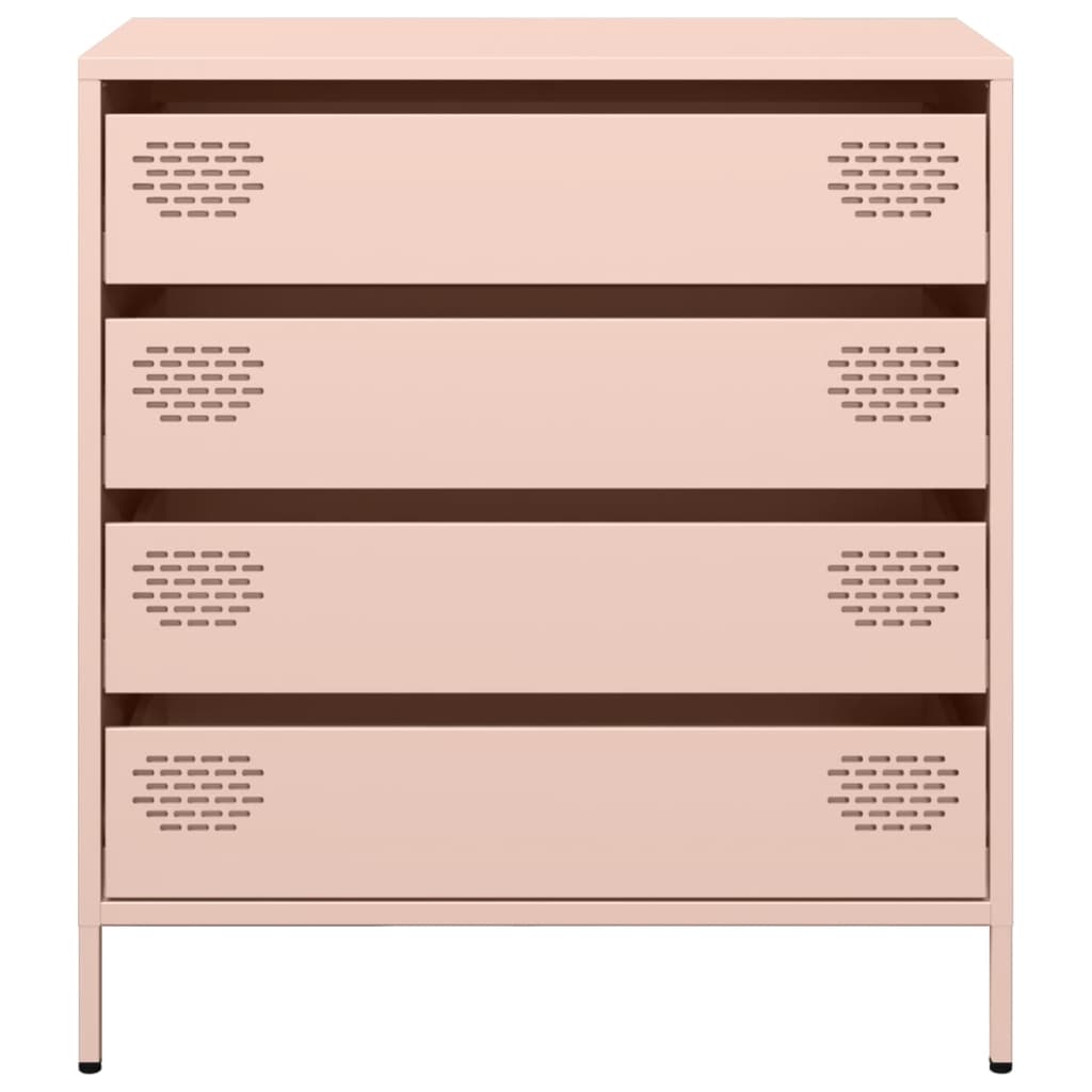 Skjenk rosa 68x39x73,5 cm kaldvalset stål