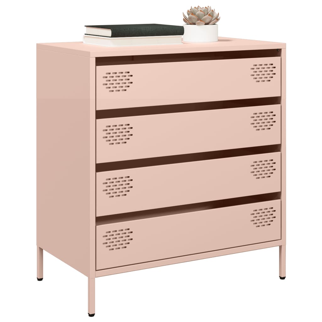 Skjenk rosa 68x39x73,5 cm kaldvalset stål