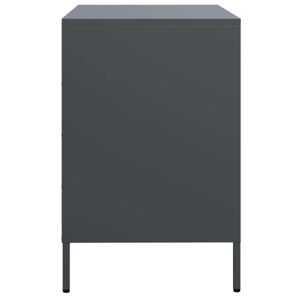 Skjenk antrasitt 68x39x58,5 cm kaldvalset stål