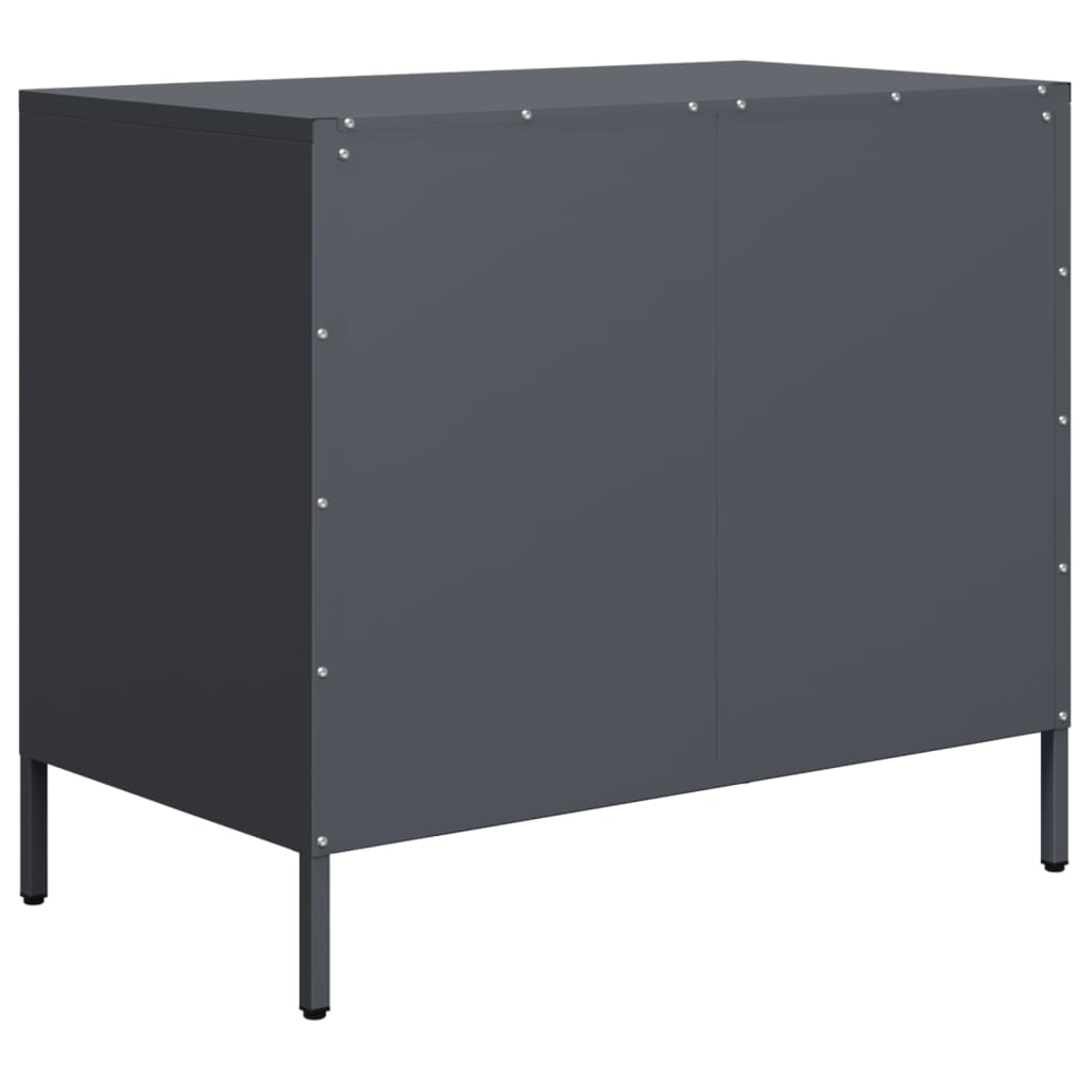 Skjenk antrasitt 68x39x58,5 cm kaldvalset stål