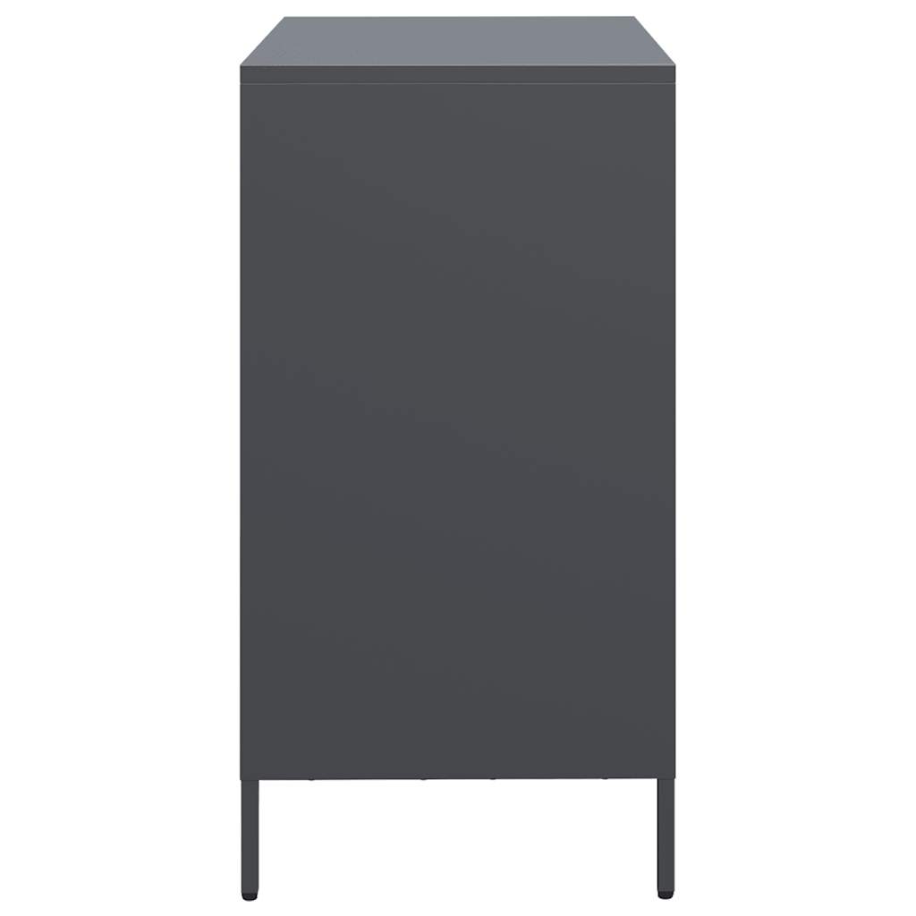 Skjenk antrasitt 68x39x73,5 cm kaldvalset stål