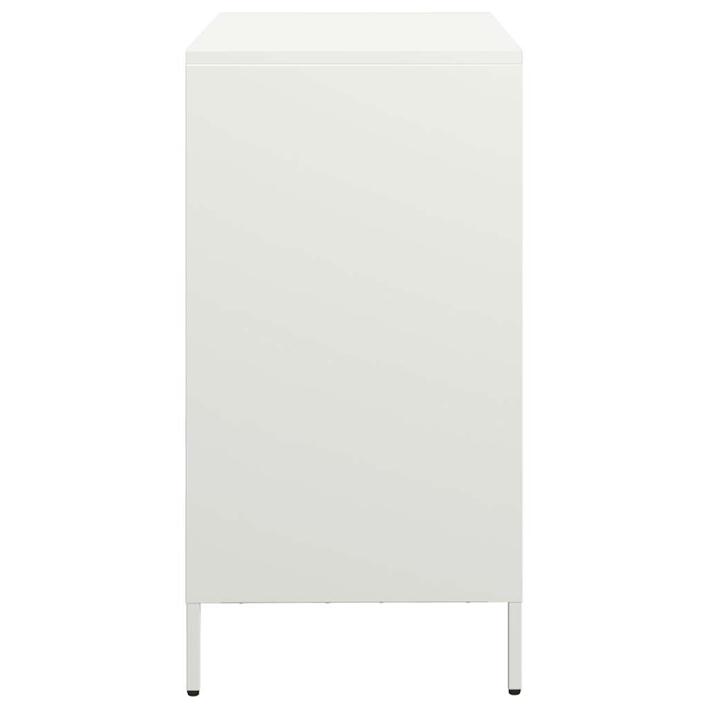 Skjenk hvit 68x39x73,5 cm kaldvalset stål