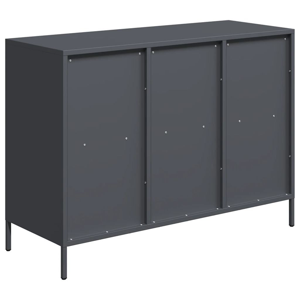 Skjenk antrasitt 101,5x39x73,5 cm kaldvalset stål