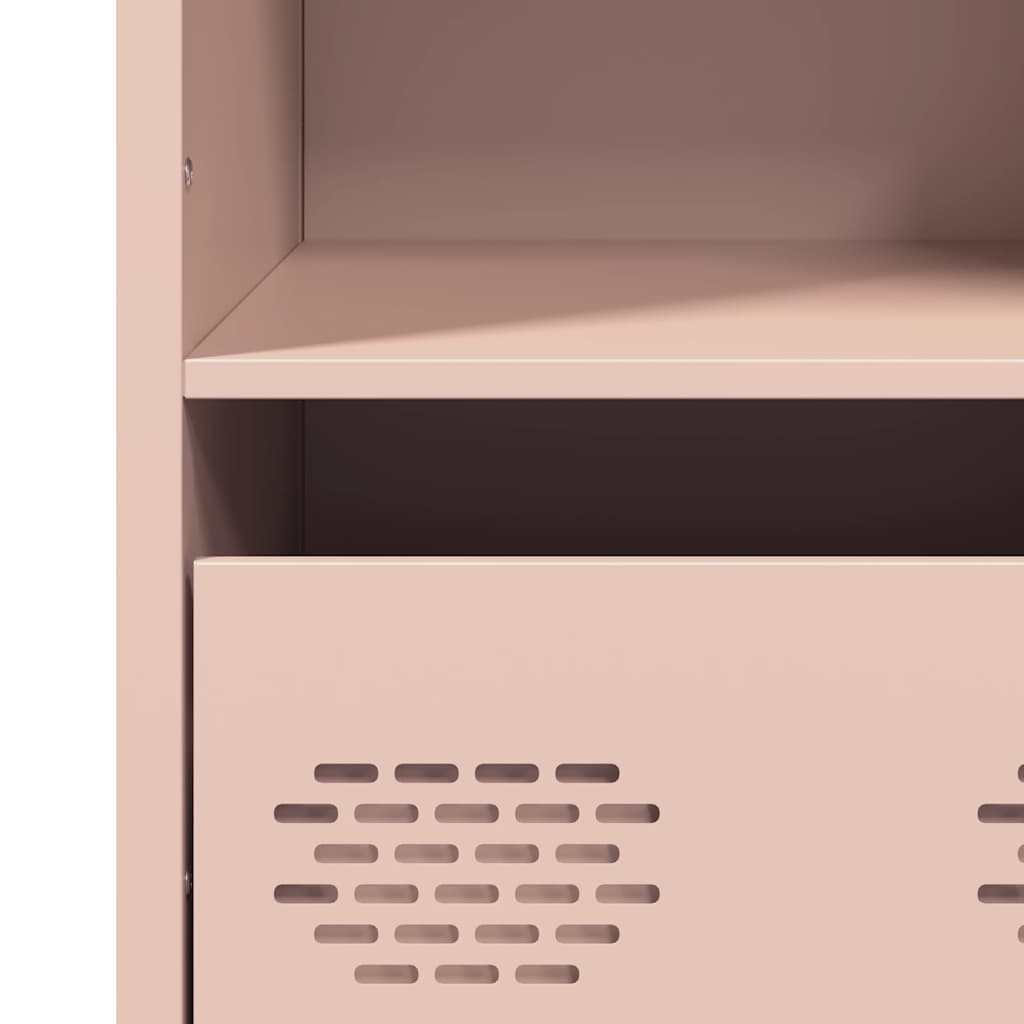 Highboard rosa 35x39x103,5 cm stål