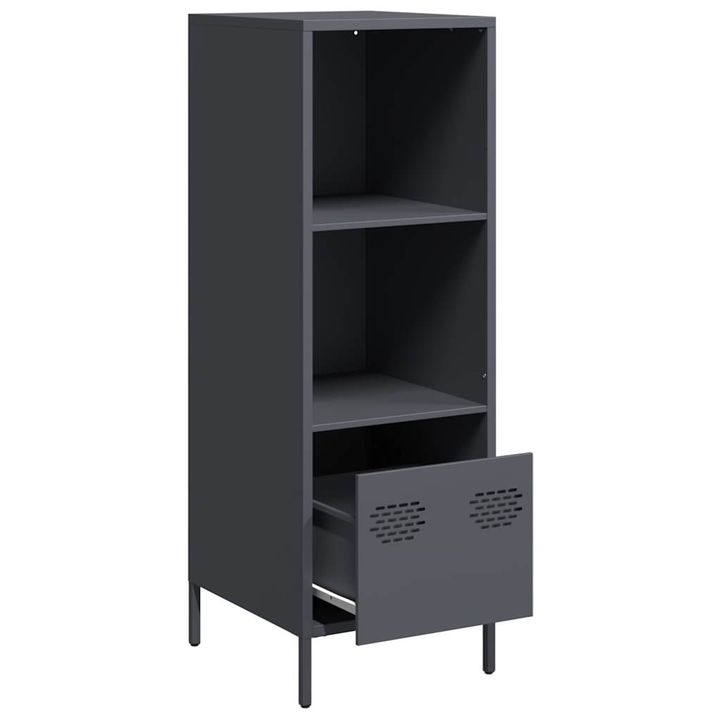 Highboard antrasitt 35x39x103,5 cm stål