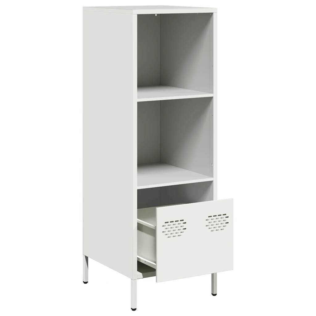 Highboard hvit 35x39x103,5 cm stål