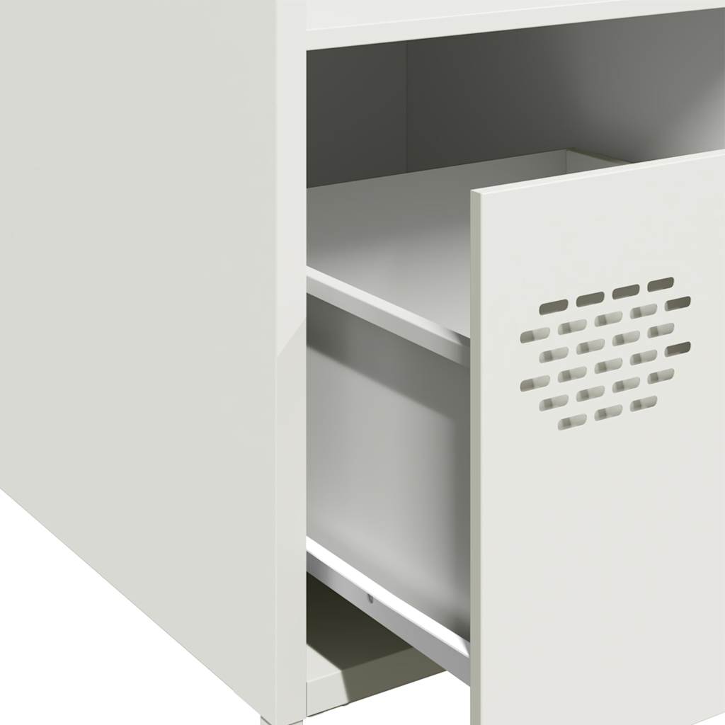 Highboard hvit 35x39x103,5 cm stål