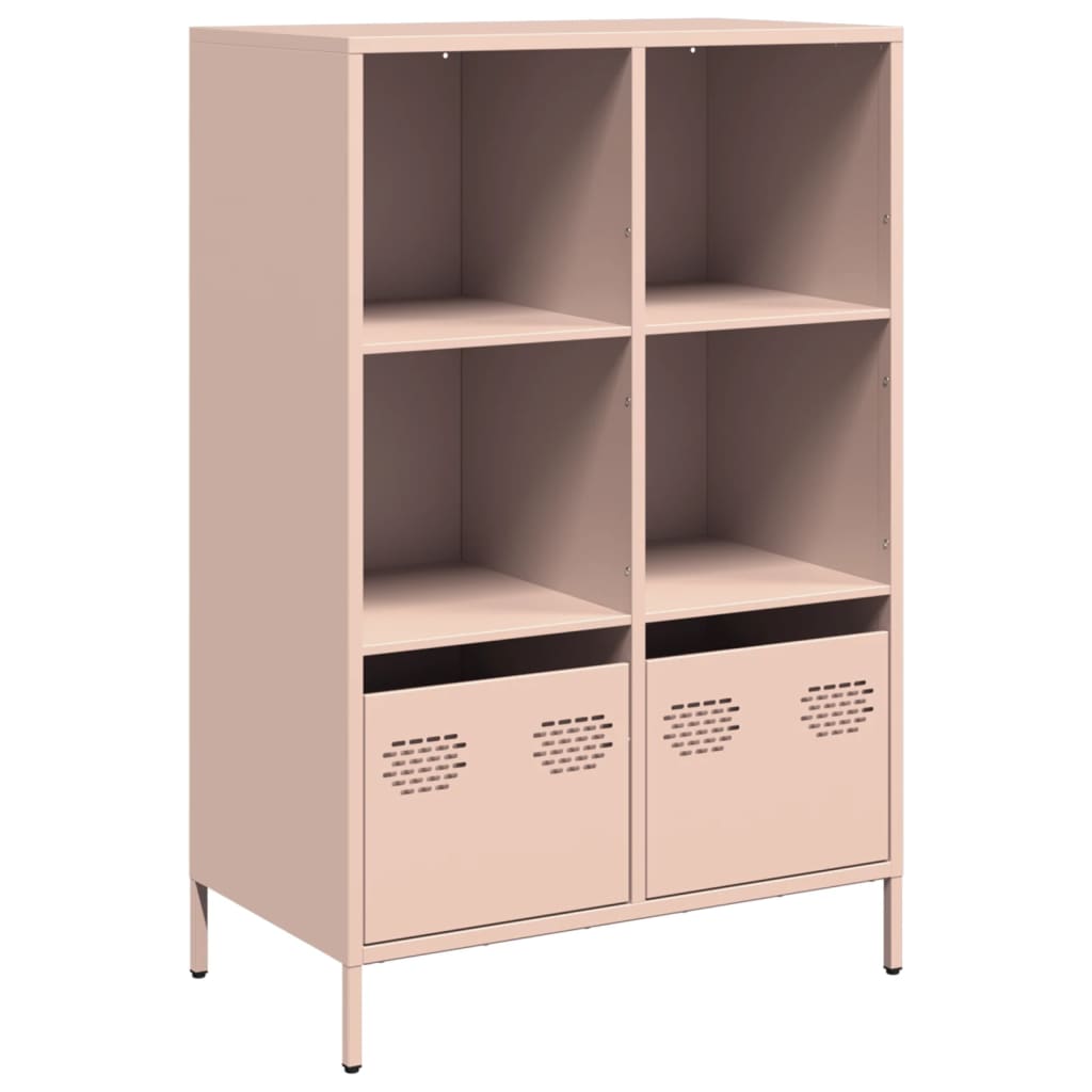 Highboard rosa 68x39x103,5 cm stål