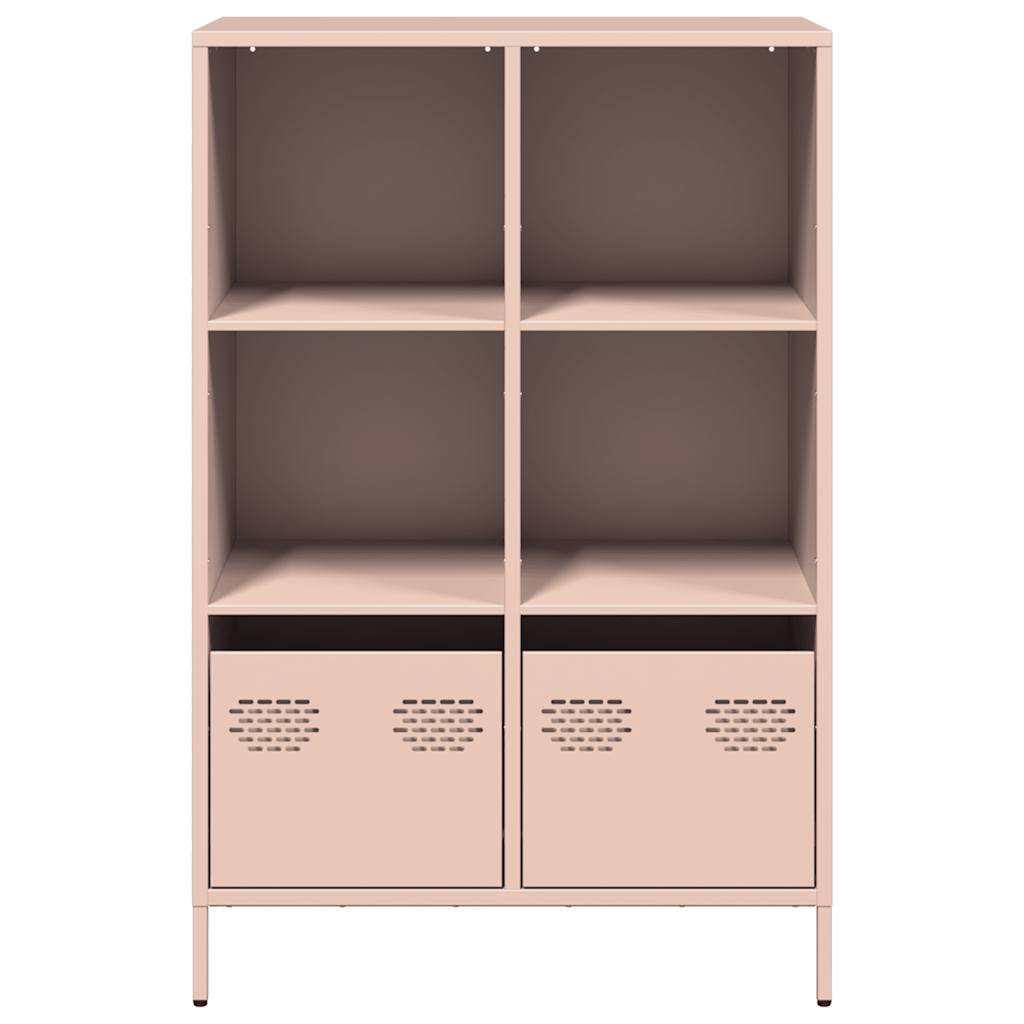 Highboard rosa 68x39x103,5 cm stål