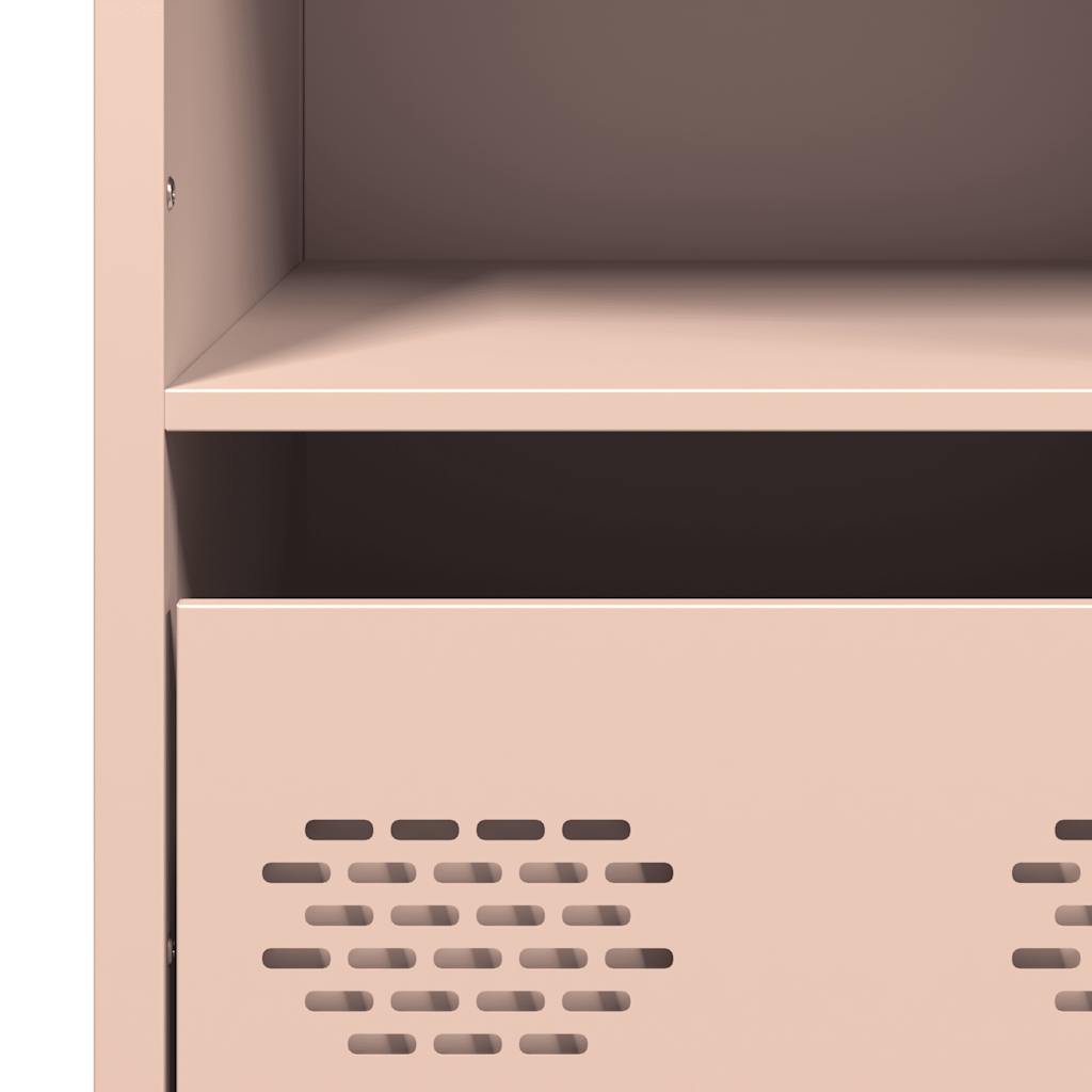 Highboard rosa 68x39x103,5 cm stål