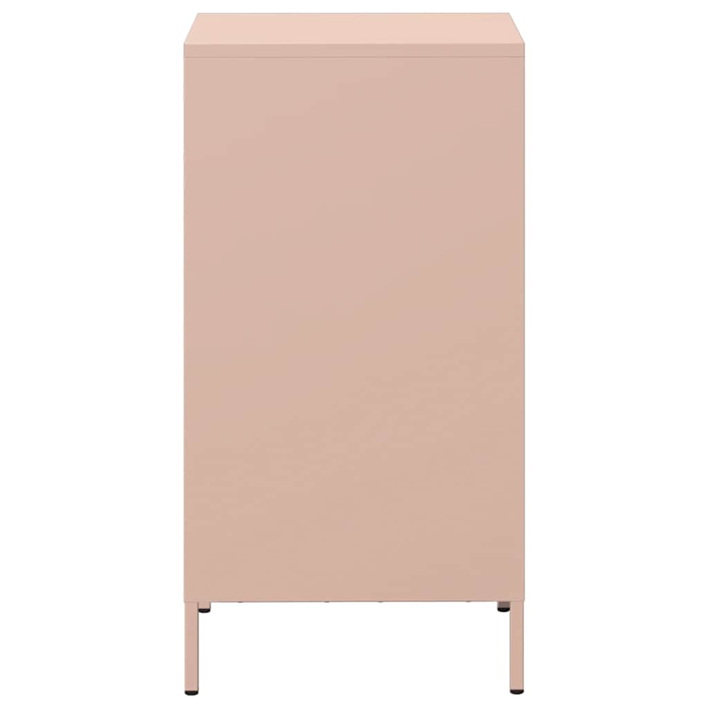 Skjenk rosa 35x39x73,5 cm kaldvalset stål