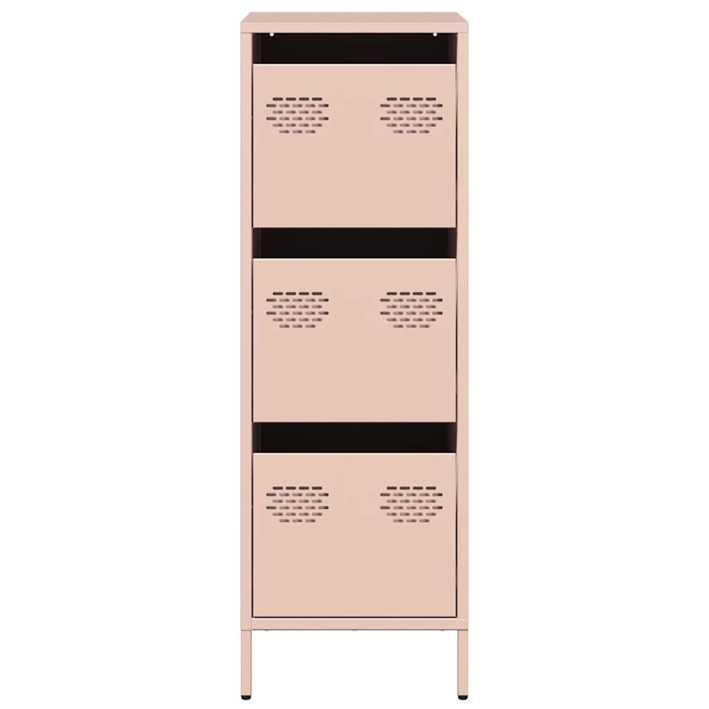 Highboard rosa 39x35x103,5 cm stål