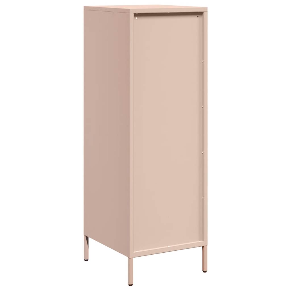 Highboard rosa 39x35x103,5 cm stål