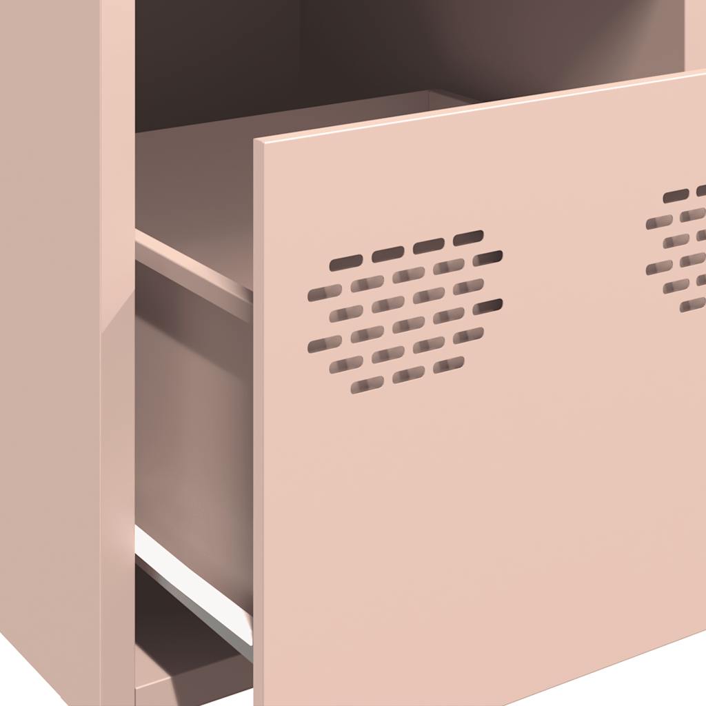 Highboard rosa 39x35x103,5 cm stål