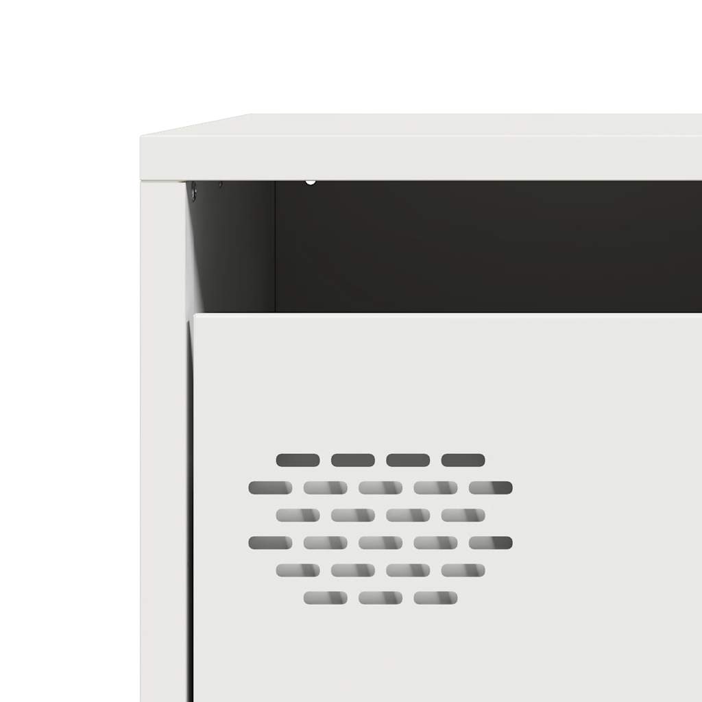 Highboard hvit 39x35x103,5 cm stål