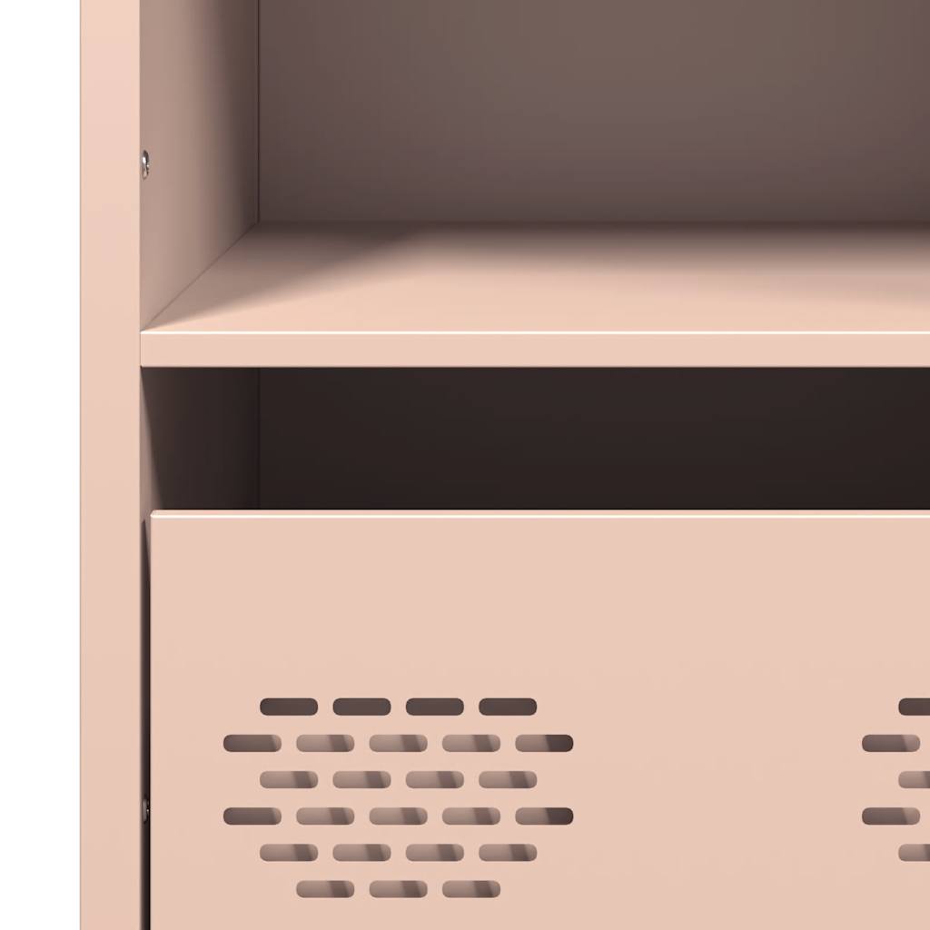 Highboard rosa 68x39x103,5 cm stål