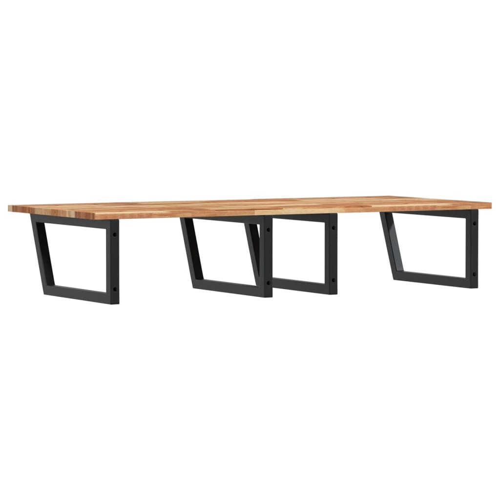 Servanthylle veggmontert stål og heltre akasie