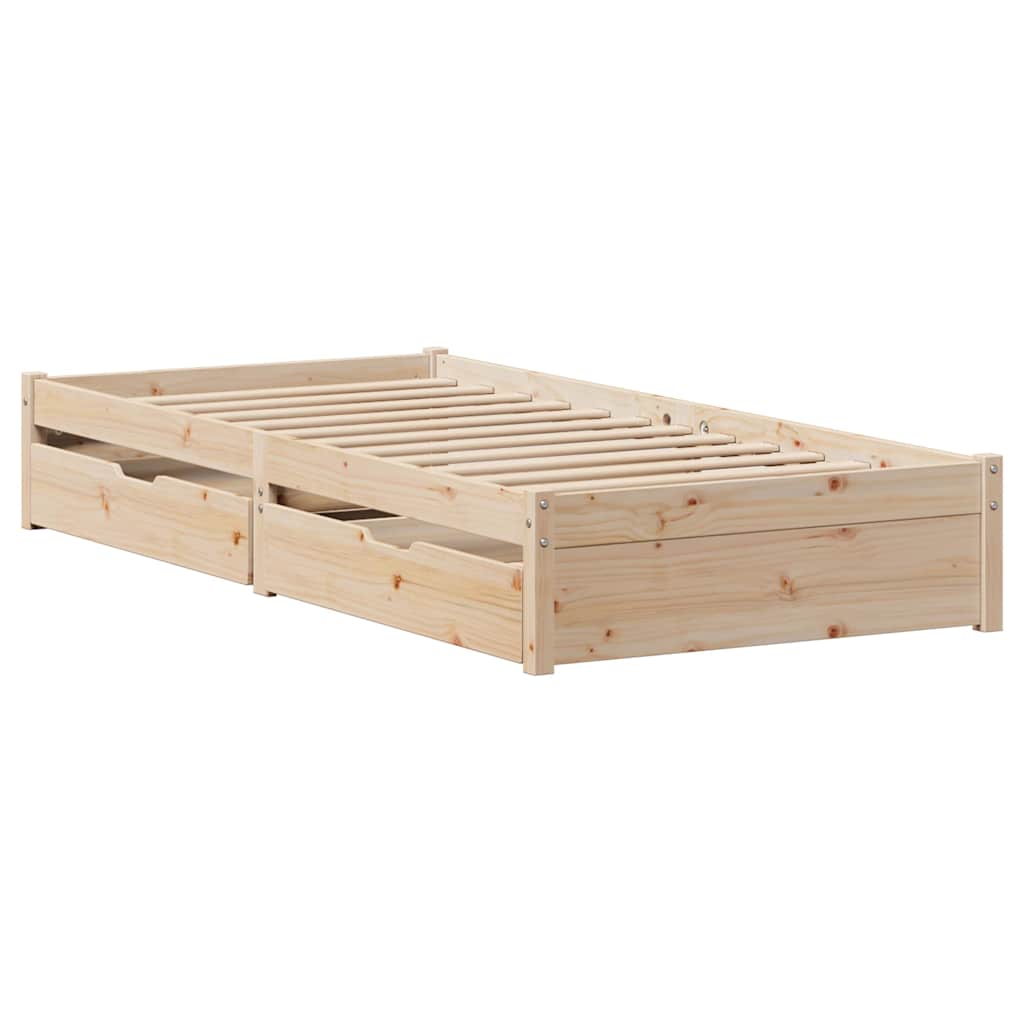 Sengeramme uten madrass 75x190 cm heltre furu