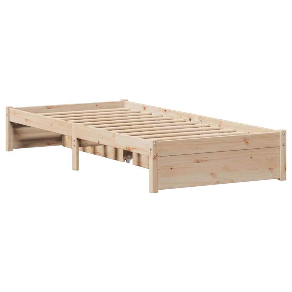 Sengeramme uten madrass 75x190 cm heltre furu