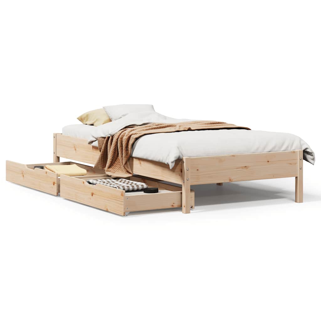 Sengeramme uten madrass 75x190 cm heltre furu