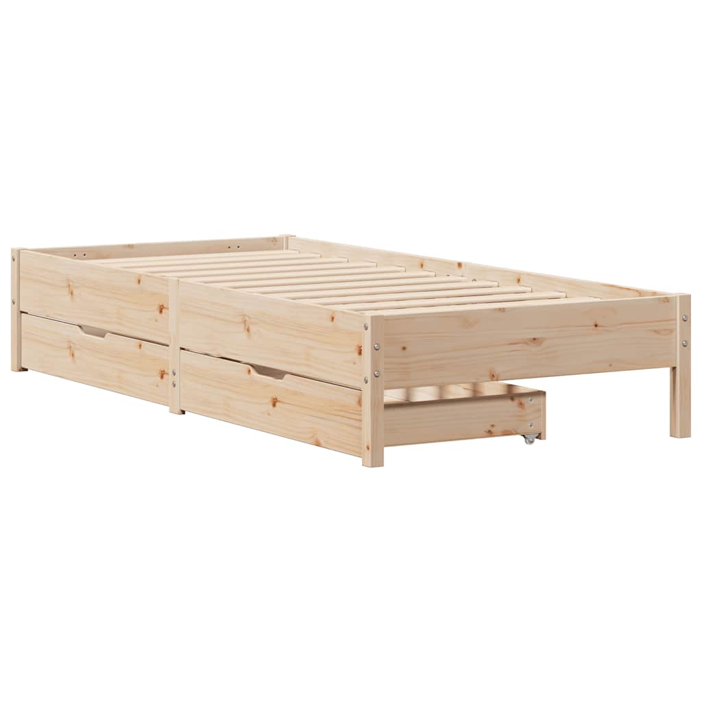 Sengeramme uten madrass 75x190 cm heltre furu