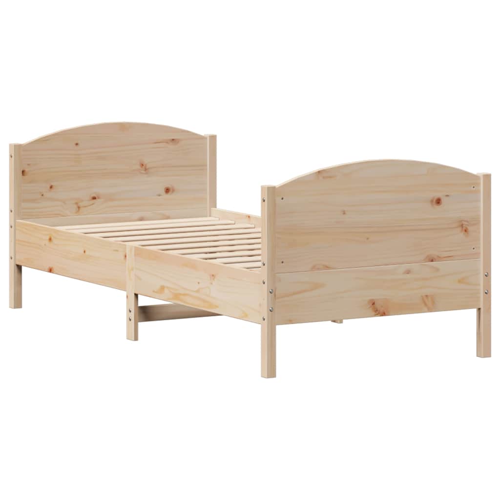 Sengeramme uten madrass 75x190 cm heltre furu
