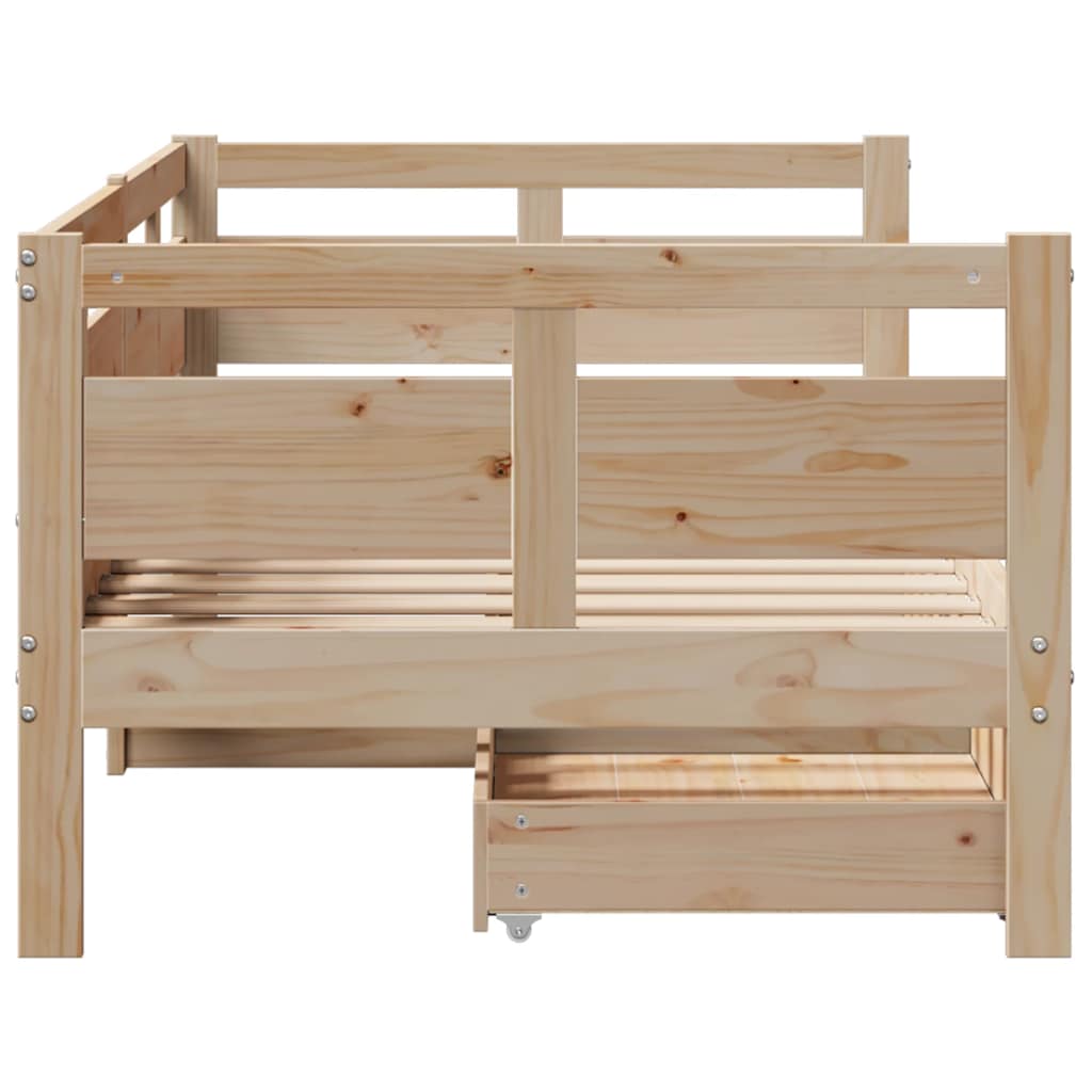 Dagseng med skuffer 90x190 cm heltre furu