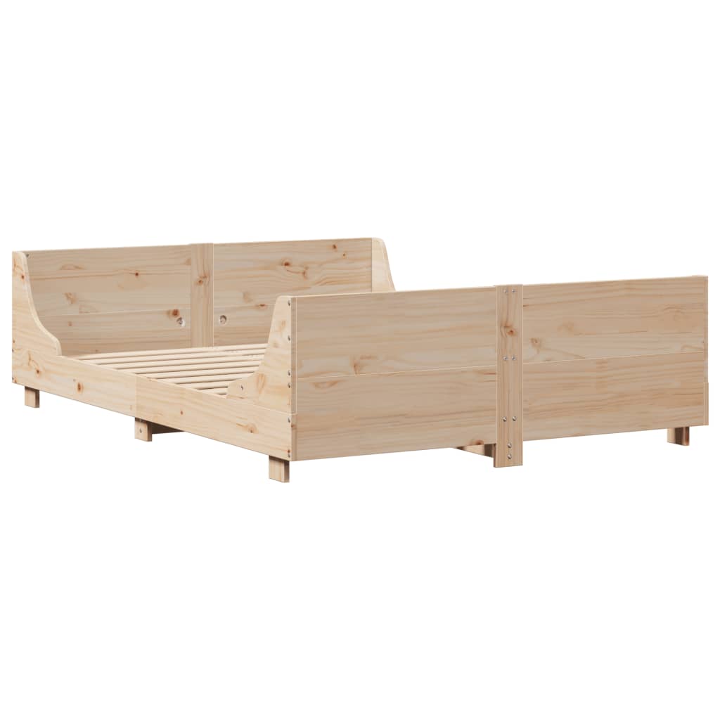 Sengeramme uten madrass 140x200 cm heltre furu