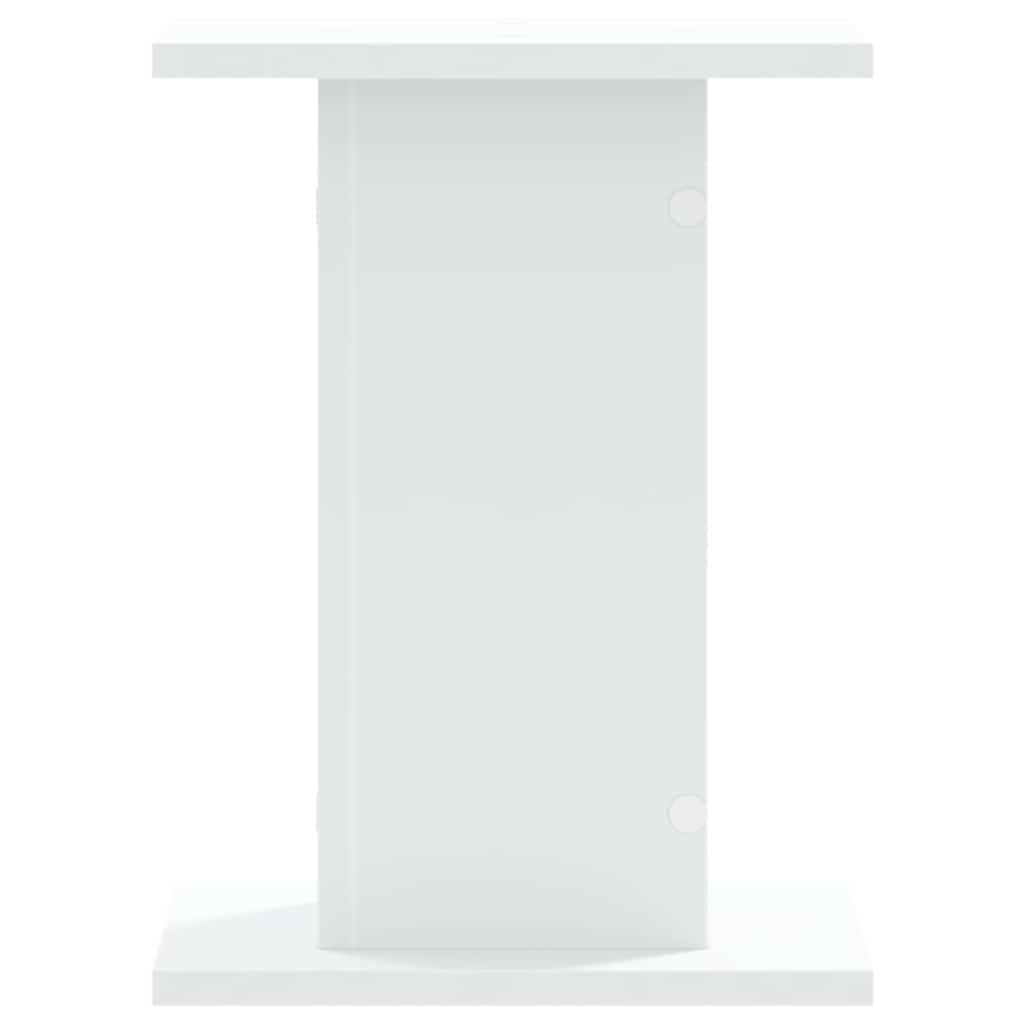 Høyttalerstativ 2 stk hvit 30x30x40 cm konstruert tre