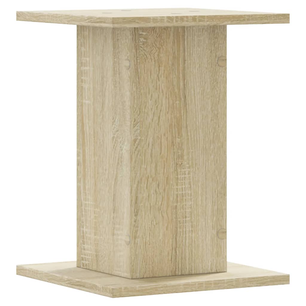 Høyttalerstativ 2 stk sonoma eik 30x30x40 cm konstruert tre