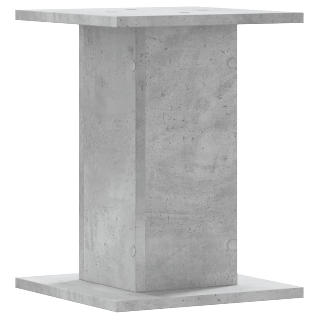 Høyttalerstativ 2 stk betonggrå 30x30x40 cm konstruert tre