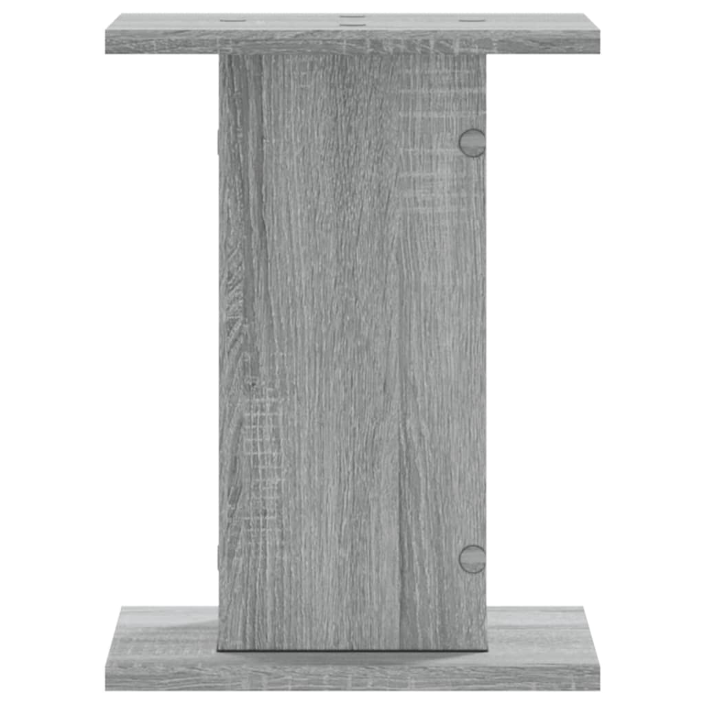 Høyttalerstativ 2 stk grå sonoma 30x30x40 cm konstruert tre