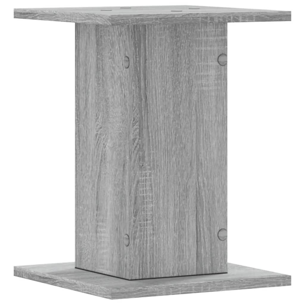 Høyttalerstativ 2 stk grå sonoma 30x30x40 cm konstruert tre