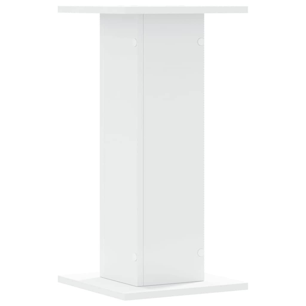 Høyttalerstativ 2 stk hvit 30x30x60 cm konstruert tre