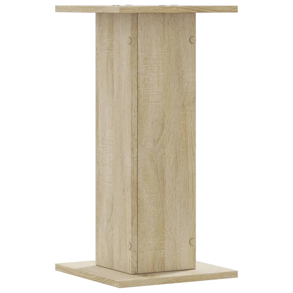 Høyttalerstativ 2 stk sonoma eik 30x30x60 cm konstruert tre