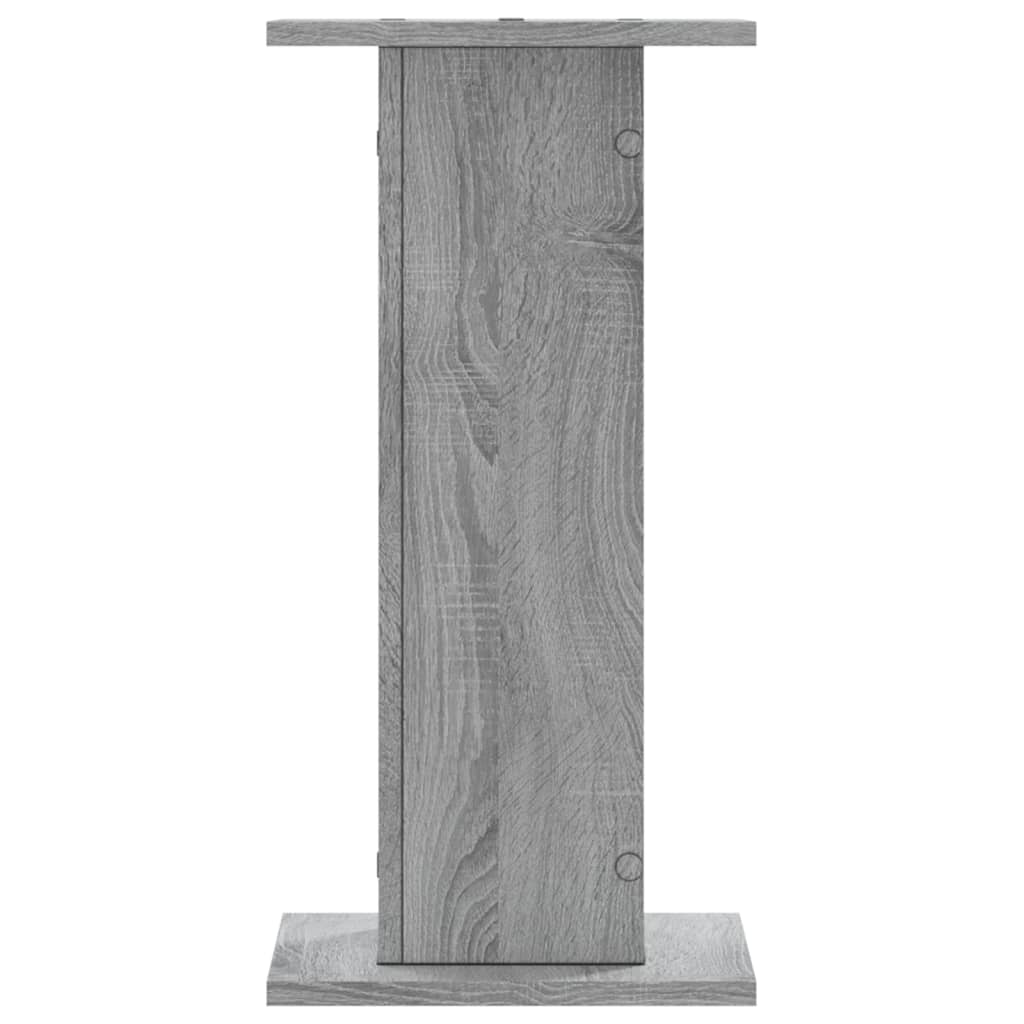 Høyttalerstativ 2 stk grå sonoma 30x30x60 cm konstruert tre