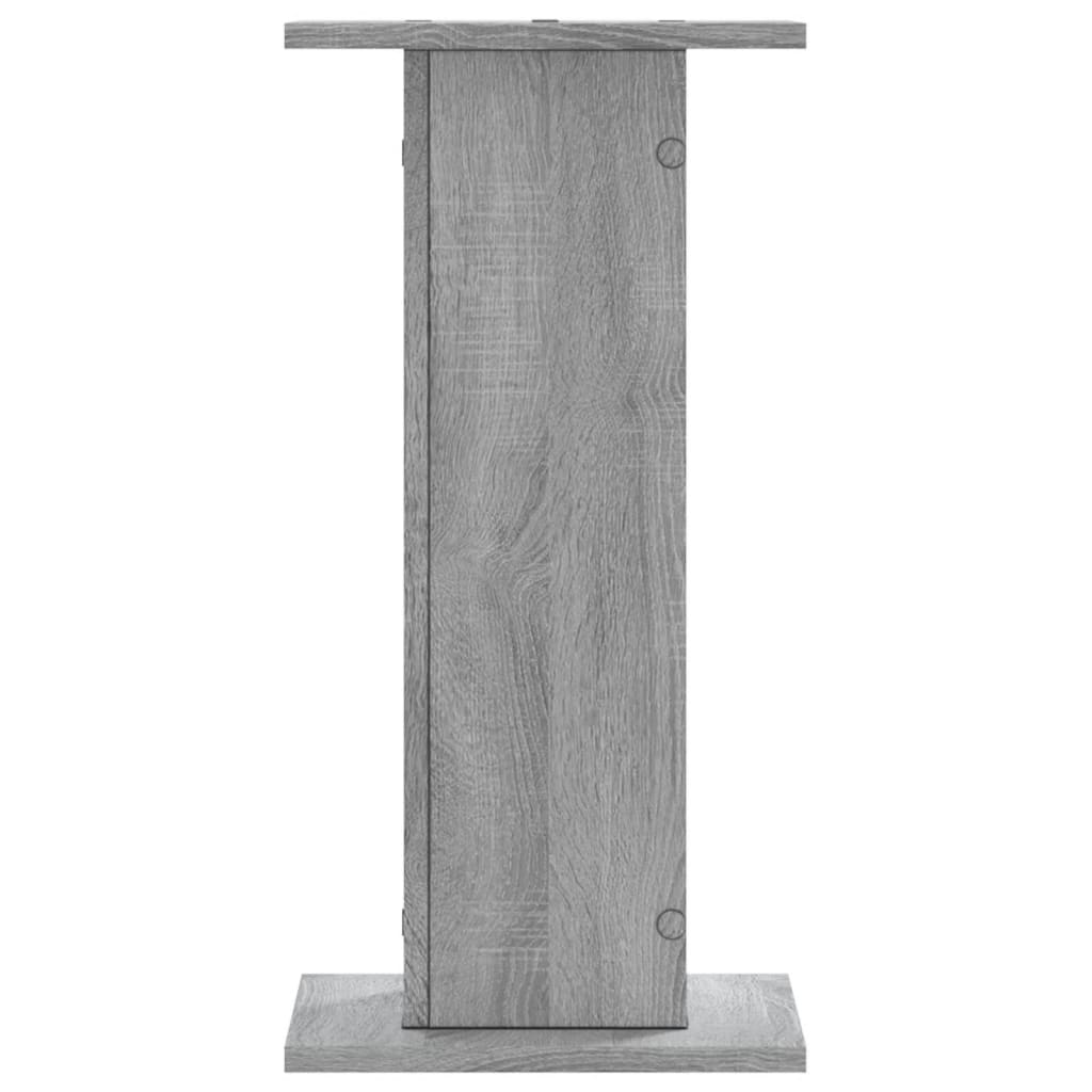 Høyttalerstativ 2 stk grå sonoma 30x30x60 cm konstruert tre