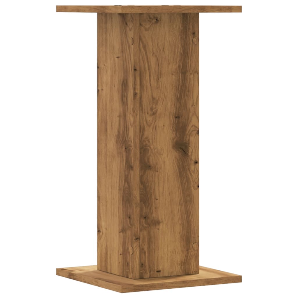 Høyttalerstativ 2 stk artisan eik 30x30x60 cm konstruert tre