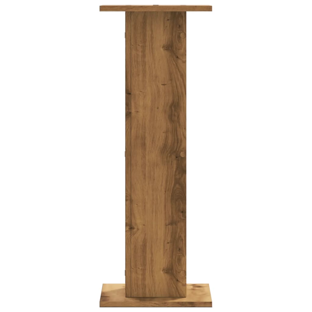 Høyttalerstativ 2 stk artisan eik 30x30x80 cm konstruert tre