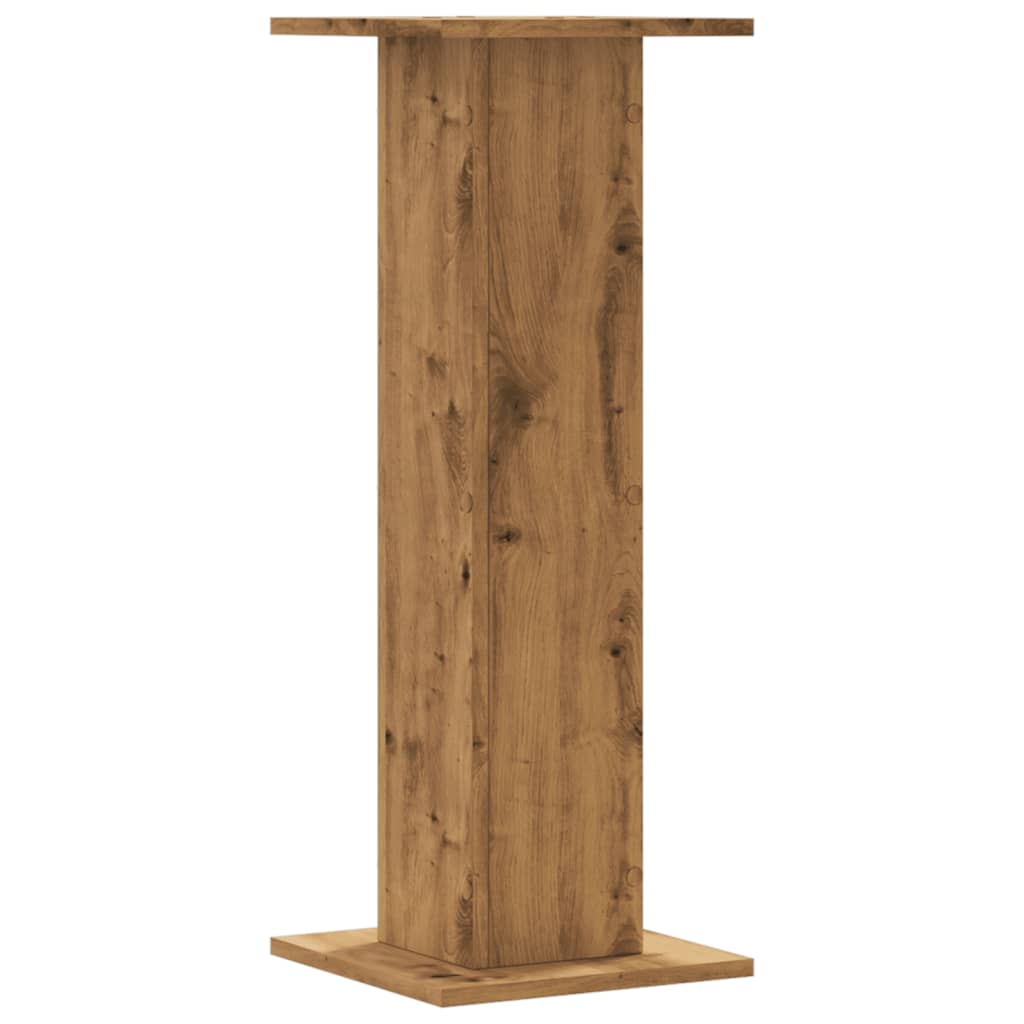 Høyttalerstativ 2 stk artisan eik 30x30x80 cm konstruert tre