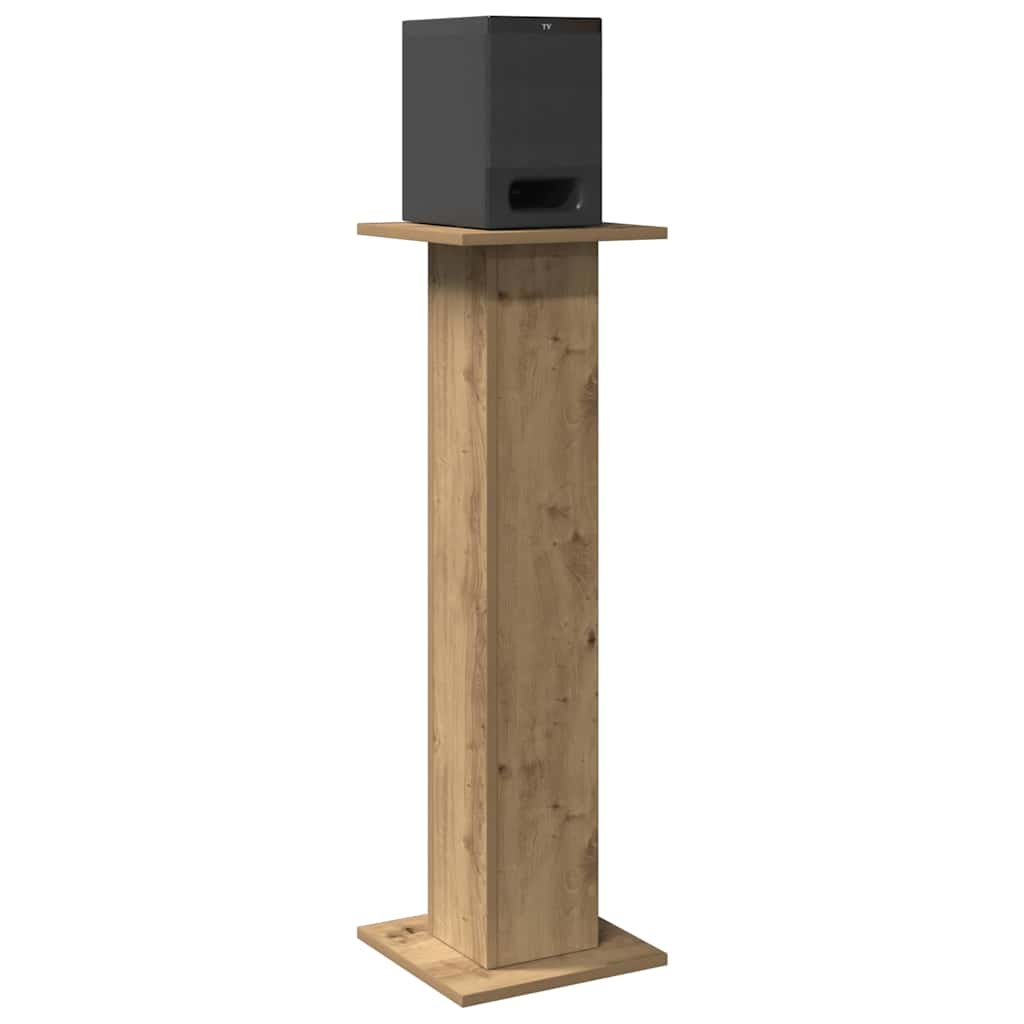 Høyttalerstativ 2 stk artisan eik 30x30x95 cm konstruert tre