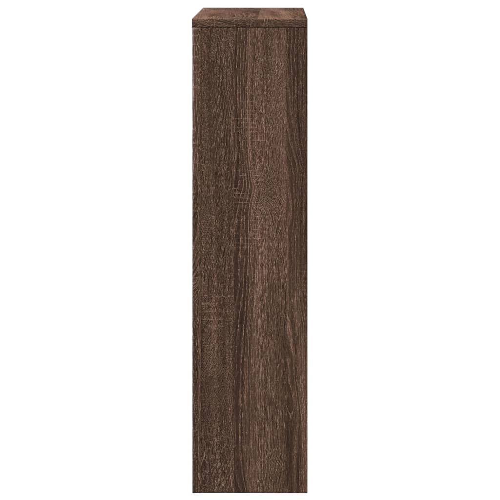 Radiatordeksel brun eik 78x20x82 cm konstruert tre
