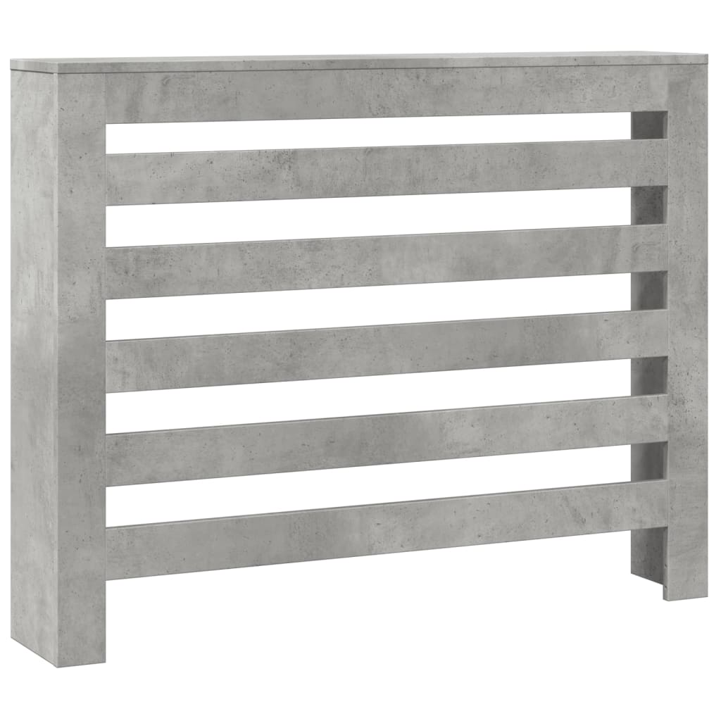 Radiatordeksel betonggrå 104x20x82 cm konstruert tre