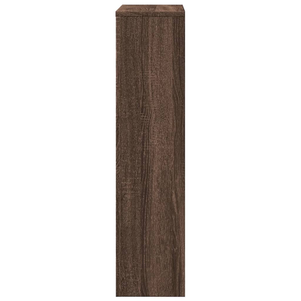 Radiatordeksel brun eik 104x20x82 cm konstruert tre