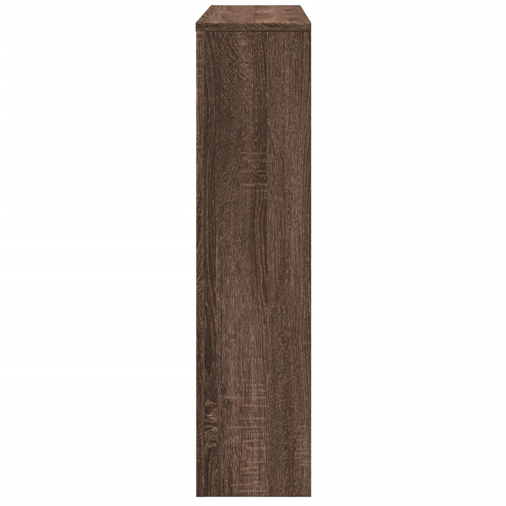 Radiatordeksel brun eik 149x20x82 cm konstruert tre