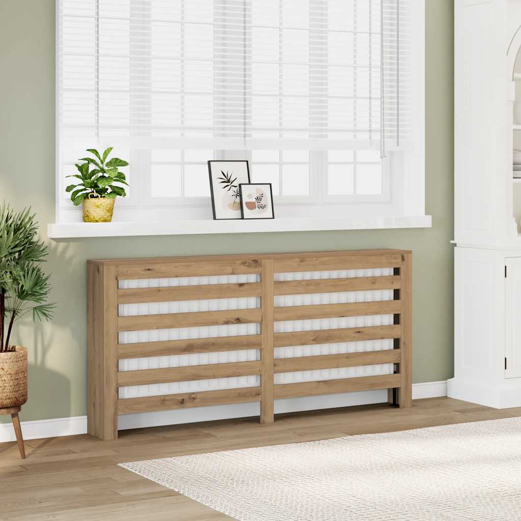 Radiatordeksel artisan eik 149x20x82 cm konstruert tre