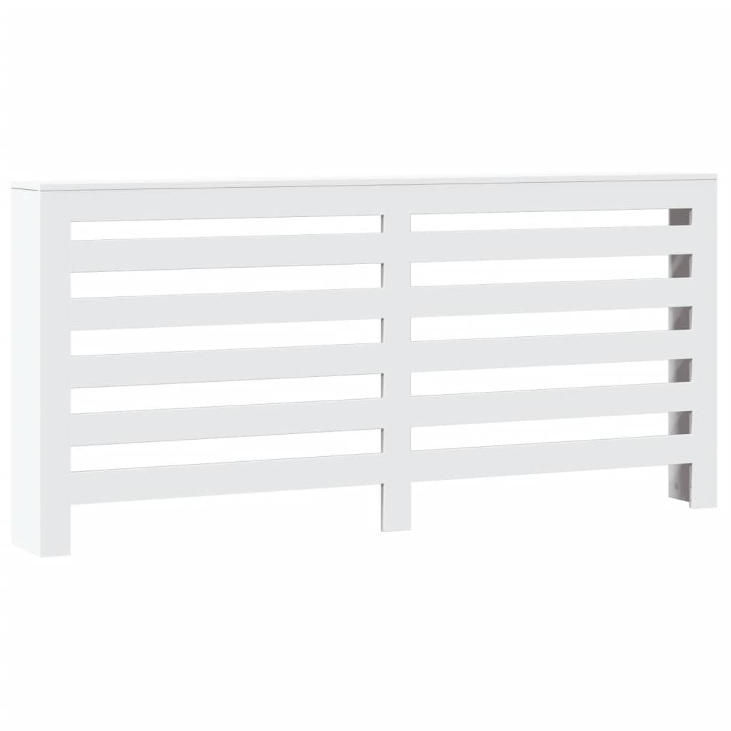 Radiatordeksel hvit 175x20x82 cm konstruert tre